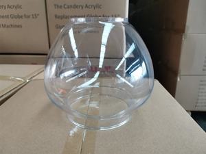 Kwang Hsieh 15 pouces, globe en verre transparent d'occasion, machine à boules de gomme vintage classique, pièces détachées avec fonctionnement facile - Product Image 2