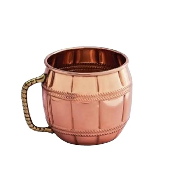 High Quality Copper Mule Mug With Custom Logo And Design Handmade Copper Mug Moscow Mule copper Mugs Set Wholesale