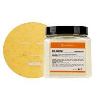 JMFREE OEM 400g gelée de désintoxication du visage poudre de film doux poudre de masque de gelée de cristal de bêta-carotène biologique naturelle