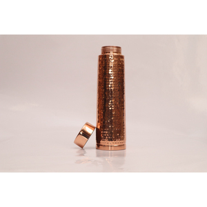 Pure Hammered Copper Water Bottle Ayurvedic Health Benefits Eco-Friendly Handcrafted Copper Vessel for Yoga Office & Gifting - Product Image 6