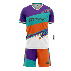 Kit d'entraînement de football personnalisé, maillot de foot, short, vêtements de sport pour équipe athlétique, MALUZA INDUSTRIES - Product Image 2