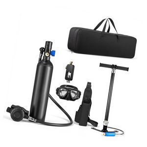Bombola Subacquea Mini in Acciaio da 1L per Immersioni Portatili, 20 Minuti di Autonomia, Cilindro d'Aria Riutilizzabile - Product Image 1