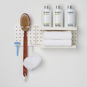 Kit de panneaux perforés coréens modulaires / Système de rangement mural / Organisation d'artisanat et présentation d'ornements - Product Image 6