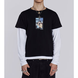 Proveedor de Camisetas de Doble Capa Personalizadas, Camiseta de Algodón Resistente con Estructura de Dos Capas para Marcas de Ropa y Pedidos Grandes - Product Image 1