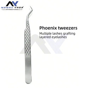 High Precision 1 <b>Pc</b> Fiber Tip Lash Tweezers for Volume Classic Easy Fan Eyelash Extension Tweezers Stainless Steel 7pcs <b>Set</b> - Product Image 2