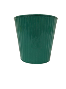 Maceta moderna con diseño de rayas verticales, maceta decorativa para interiores y exteriores, maceta duradera resistente al óxido para jardín. - Product Image 4