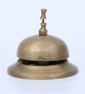 Cloche de table artisanale en laiton vintage pour la décoration intérieure, la méditation, la prière, la décoration de bureau, cloche à main en laiton massif de style antique - Product Image 6