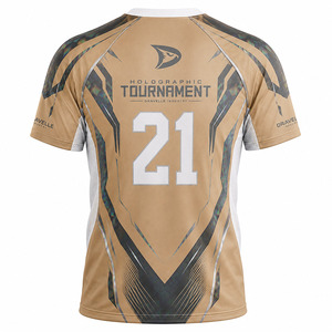 Men Holographic Cornhole Jersey Men’s Sublimated Tournament Team Shirt Breathable Polyester <b>Mesh</b> Sportswear - Product Image 3
