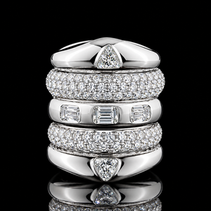 Anillo de compromiso con diamante cultivado en laboratorio, corte trillón, para boda, regalo, oro de 10K/14K/18K y plata 925/935 con baño de rodio - Product Image 2