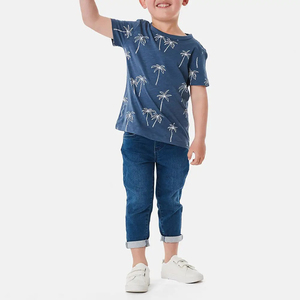 เสื้อยืดเด็กคอกลม คุณภาพสูง ผ้าดีที่สุด สีฟ้า สไตล์ล่าสุด จาก EMAS SPORTS - Product Image 3