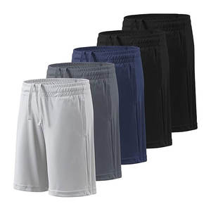 Paquete de 5 Pantalones Cortos Deportivos para Niños, Pantalones Cortos de Baloncesto de Secado Rápido con Bolsillos y Cintura Elástica - Product Image 1