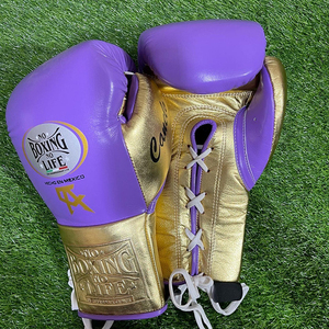 Guantes de Boxeo Profesionales No Boxing No Life Pro con Cordones, Guantes de Boxeo MMA Sanda de Cuero Real Antideslizantes y Ligeros con Dedos Completos - Product Image 5