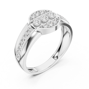 Ensemble de bagues pour homme en diamant de laboratoire taillé unique, or rose massif 18 carats plaqué rhodium, luxe, pour fiançailles, mariage, cadeau, usage quotidien, bureau - Product Image 5