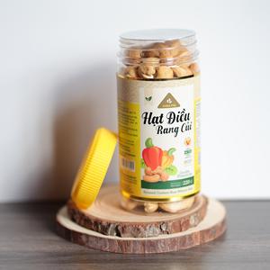 Yellow Lid Jar 220g Premium Organic Flavor Unique Buttery Salty Roasted Cashew <b>Nuts</b> W180 12 Months Shelf Life Dong Phu Vietnam - Product Image 4