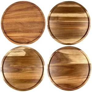 54. Handcrafted Eco-Friendly Wooden Charger Dinner Plate Made Premium Mango Wood Featuring Decorative Resin Emerald Surface - Product Image 6