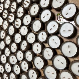 SUPPLIER HIGH QUALITY NATURAL COCONUT SHELL <b>CANDLE</b> COCONUT WAX MANY SCENTS AT THE BEST WHOLESALE PRICE IN VIETNAM - Product Image 5