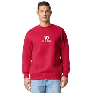 Sweat-shirt à col rond pour adulte Hammer Maxweight, rouge cerise, en molleton épais et doux, pull-over chaud décontracté à manches longues, personnalisable - Product Image 2