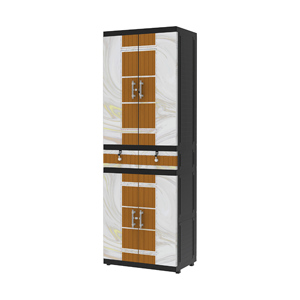 <b>Large</b> Capacity Plastic <b>Wardrobe</b> Cabinet with Drawer & Hanger for Clothing Storage Bedroom Furniture - Product Image 4