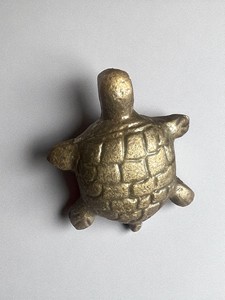 Bouton de tortue en fonte de laiton antique contemporain ovale Durable meubles armoire commode entrée tiroir armoire poignée tirer - Product Image 2