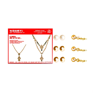Elegant <b>Bridal</b> Fine <b>Jewelry</b> <b>Set</b> with Pota Stone and Pearl Earrings for Women-10575472GR - Product Image 2