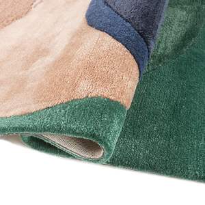 Alfombra Rectangular de Lana Anudada a Mano, Diseño Floral Moderno y Contemporáneo, Hecha a Medida, de Alta Calidad, Apta para Mascotas - Product Image 3