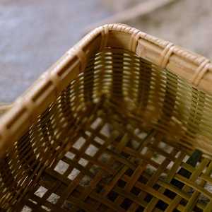 Handwoven Bamboo <b>Basket</b> Rustic <b>Wicker</b> Storage Tray Eco Friendly Natural Serving Tray Home Organizer Supplier - Product Image 4