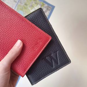 Couverture de passeport en cuir minimaliste support personnalisé pour cadeau pour elle et lui cadeau pour les voyageurs PTH-0079 - Product Image 5