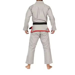 Traje de Artes Marciales Gris Claro, Gi Plateado para Entrenamiento, Kimono de Algodón para BJJ, Ropa de Karate de Primera Calidad para Maestros de Cinturón Negro - Product Image 2