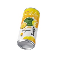 Sprankelende kokos-ananas smaak blikjes groothandel koolzuurhoudende dranken frisdrank drank OEM/ODM