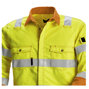 Wholesale Work Wear Clothing Reflective <b>Safety</b> Shirt Men Construction <b>Roadway</b> Breathable High Visibility Working Shirts - Product Image 4