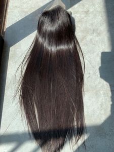 Precio al por mayor de hueso sedoso recto vietnamita Remy extensión del pelo Super doble dibujado peluca Frontal completa - Product Image 3