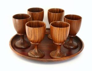 Wooden Mug Handmade Solid Wood Coffee <b>Cup</b> Natural Finish Rustic Design Eco Friendly Drinking Mug for Tea - Product Image 2