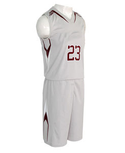 Uniforme de baloncesto moderno con diseño elegante, tela transpirable, conjunto de camiseta y pantalones cortos, perfecto para el juego en equipo, práctica y rendimiento. - Product Image 1