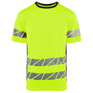 Worker High Visibility Working Short Sleeve T-Shirt Reflective 100% Cotton Protection Construction Safety T-Shirts - Product Image 4