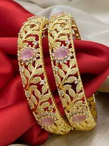 Export Quality Traditional Indian Style Brass Bangle for Women Temple Design Ethnic Jewelry Available At Wholesale Price - Product Image 6