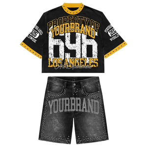 ชุดเสื้อยืดแฟชั่นปี 2026 เสื้อยืดแขนสั้นสีพื้นหนาสำหรับผู้ชาย เสื้อยืดฤดูร้อนสำหรับผู้หญิง ชุดเสื้อยืดหลวม 2 ชิ้น ระบายอากาศได้ดี - Product Image 3