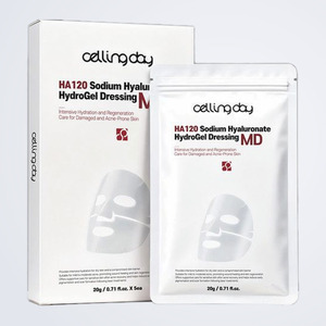 Mascarilla facial coreana K-Beauty CellingDay HA120 con hialuronato de sodio, hidrogel, hecha en Corea, lámina de ácido hialurónico - Product Image 1