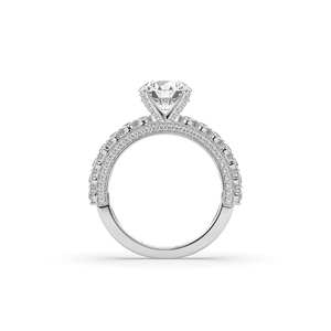 Unique 2.1Ct RoundCut Lab Grown Diamond Ring 925 Silver Gold Unique Style Engagement Ring for Women - Product Image 6