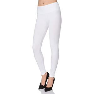 Leggings de Yoga de Cintura Alta para Mujer al por Mayor, Pantalones Deportivos Blancos Sólidos, Leggings de Compresión para Gimnasio, Ropa Deportiva con Logotipo Personalizado - Product Image 2