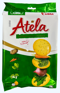 Libra Ateла 228g Vegetable Flavored Thin Crispy Crackers Boxed Vietnamese Food <b>Biscuits</b> with Sweet & Salty Taste FMCG Product - Product Image 3