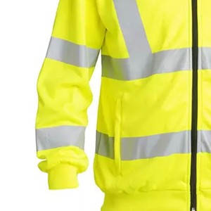 เสื้อฮู้ดนิรภัยสำหรับผู้ชาย ยอดนิยม กันน้ำ กันยับ สะท้อนแสง มาตรฐาน ANSI Class 2 EN ISO 20471 Class 2 พร้อมตัวเลือกโลโก้แบบกำหนดเองได้ - Product Image 5