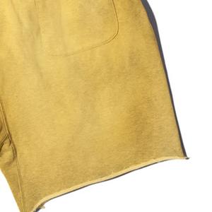 Nouveauté : Shorts décontractés en coton délavé au soleil avec logo personnalisé pour hommes et garçons, idéaux pour le fitness et la musculation estivale - Product Image 4