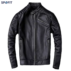 Men's Premium Quality Cowhide Leather <b>Jacket</b> Fashion-Designed New Arrival PU Leather <b>Jacket</b> Outer Wear Men's Clothing - Product Image 2