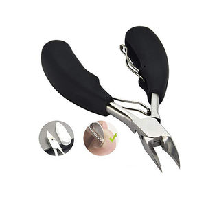 Ciseaux de manucure professionnels en acier inoxydable de qualité chirurgicale, coupe-cuticules courbés, repousse-cuticules, finition professionnelle pour les ongles - Product Image 2