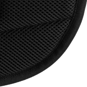 Almohadilla acolchada para silla de montar con panel de malla y forro polar, negra, para equitación - Product Image 3
