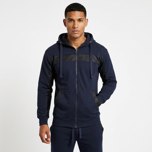 Conjunto Deportivo con Capucha para Hombre, Sudadera con Cierre Completo y Bolsillos Laterales, Pantalones a Juego, Ropa Casual Transpirable para Otoño - Product Image 4