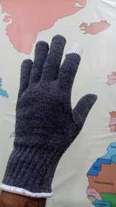 Wholesale Jacquard Nylon Sports Winter <b>Gloves</b> for Screen Compatible Thermal Windproof Water Resistant Cycling Hiking Outdoor - Product Image 6