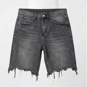 Shorts en jean personnalisables pour femme, en coton, coupe ample, écologiques, décontractés, style déchiré, tendance, pour l'été - Product Image 1