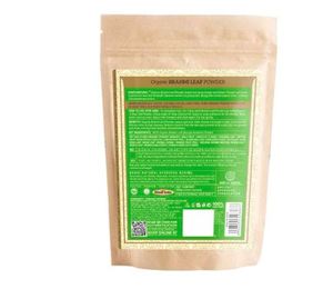 Polvo Orgánico de Hoja de Brahmi Natural Khadi, Polvo Herbal para el Cuidado del Cabello y Cuero Cabelludo, Ayuda a Mejorar la Fuerza, Textura y Brillo Natural del Cabello - Product Image 2