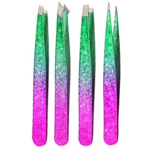 BAFA SURGICAL INSTRUMENTS – Lot de 1/4 pinces professionnelles pour extensions de cils, en acier inoxydable, à pointe droite, légères, pour barbe - Product Image 5